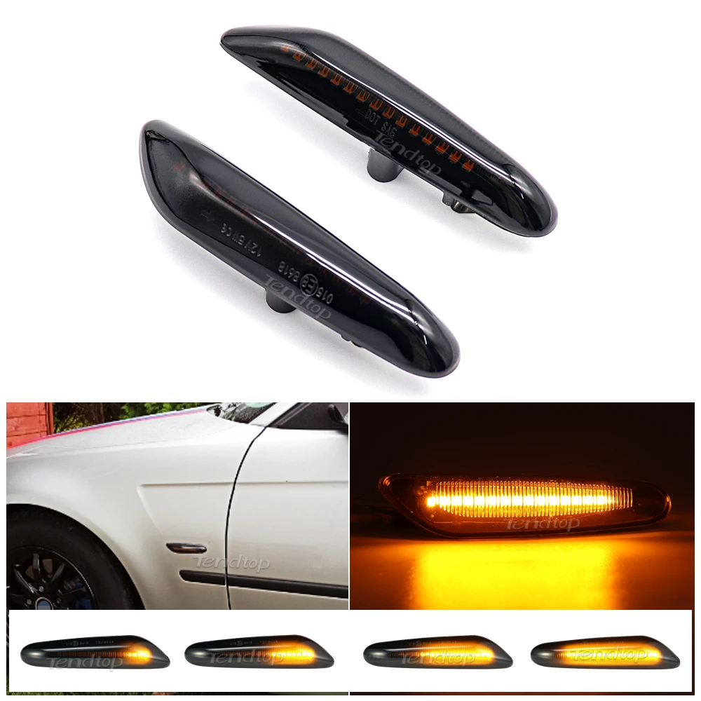 For Bmw Flashing Led Dynamic Side Marker Turn Signal Light Indicator