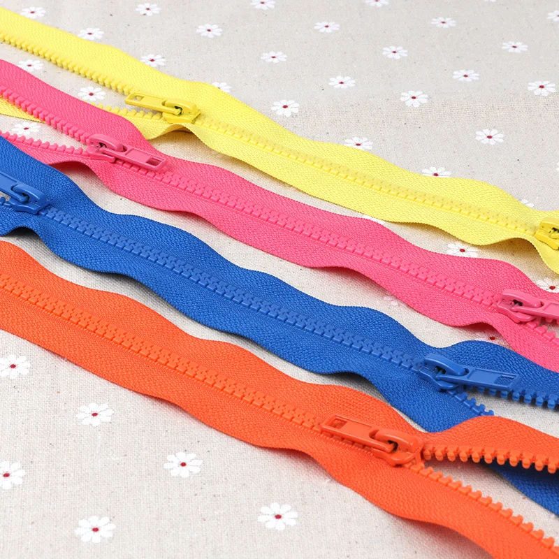 Heavy-Duty Resin Double Slider Zipper for Sewing Projects, Sleeping Bags & Garments (50cm to 200cm)