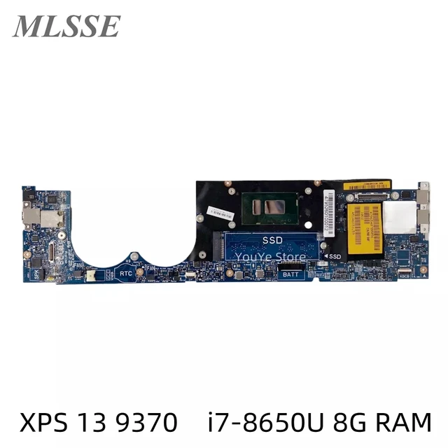 For Dell Xps 13 9370 Laptop Motherboard With I7-8550u 8g Ram Cn-0xnrd5  0xnrd5 Xnrd5 La-e671p Mb 100% Tested Fast Ship - Laptop Motherboard -  AliExpress