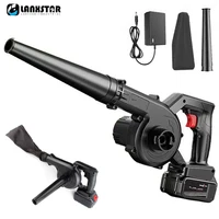 21V Air Blower 2-in-1 Blowing & Suction Cordless Lithium Battery Leaf Blower Dust Collector For Pet Hair Car 0-40000RPM 1