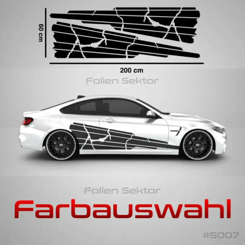 

Side decor car Sticker decor side Sticker Tattoo scratches Grunge