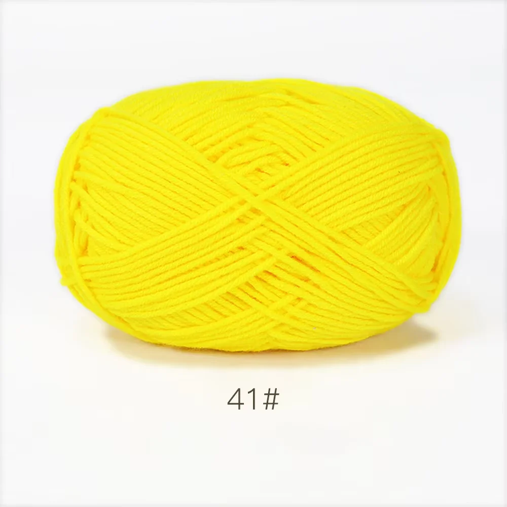 Luxurious Soft Milk Cotton Yarn Pack for Knitting and Crochet Projects - 5PCS, Total 250g