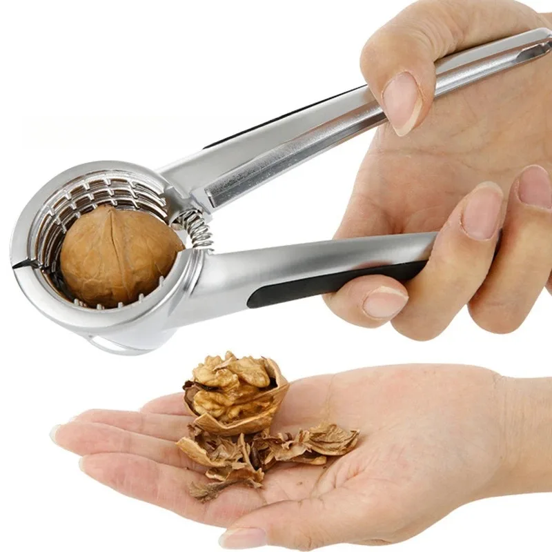 Metal Multi-Functional Nut Cracker Walnut Chestnuts Hazelnut Pliers Shell Opener Household Tools