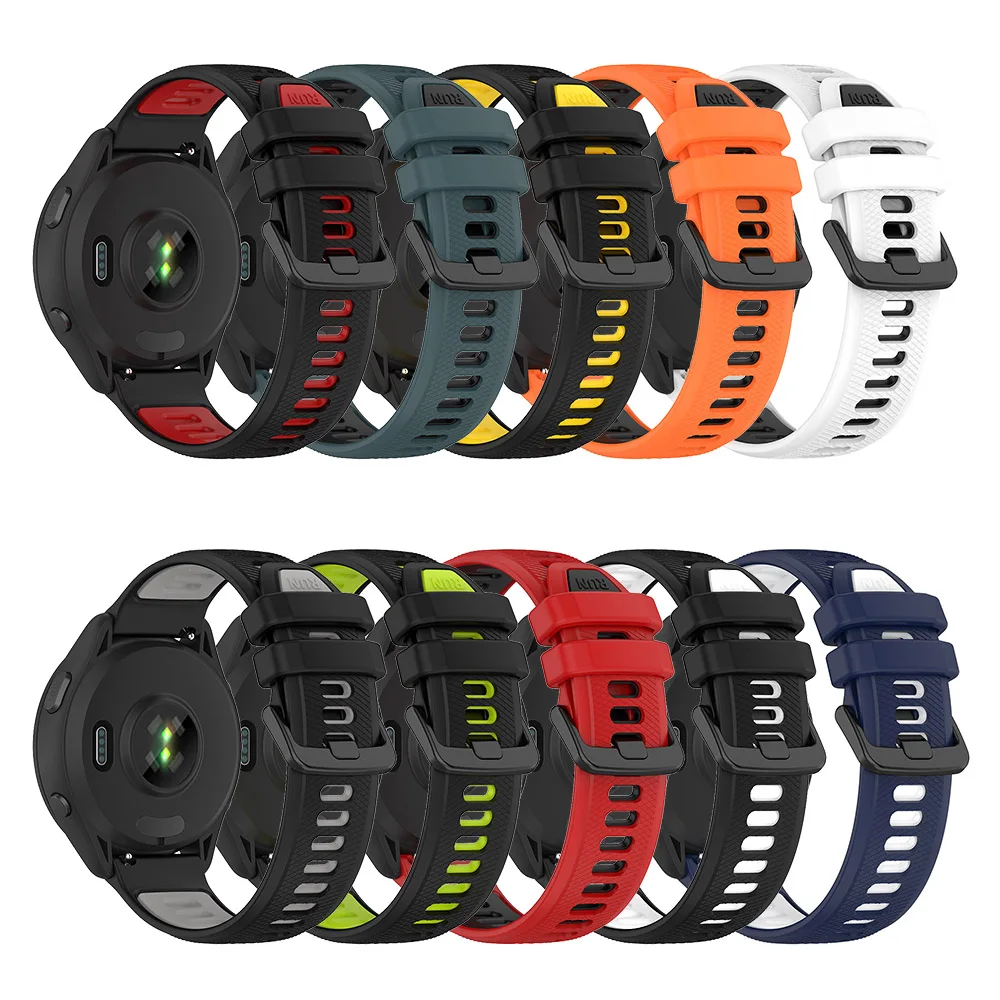 

Ремешок силиконовый для смарт-часов Garmin Forerunner 265 265S, 18 мм 20 мм 22 мм
