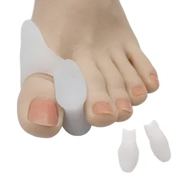 Silicone Toe Covers - Comfortable Big Toe Separator & Protector, Unisex (WHITE)
