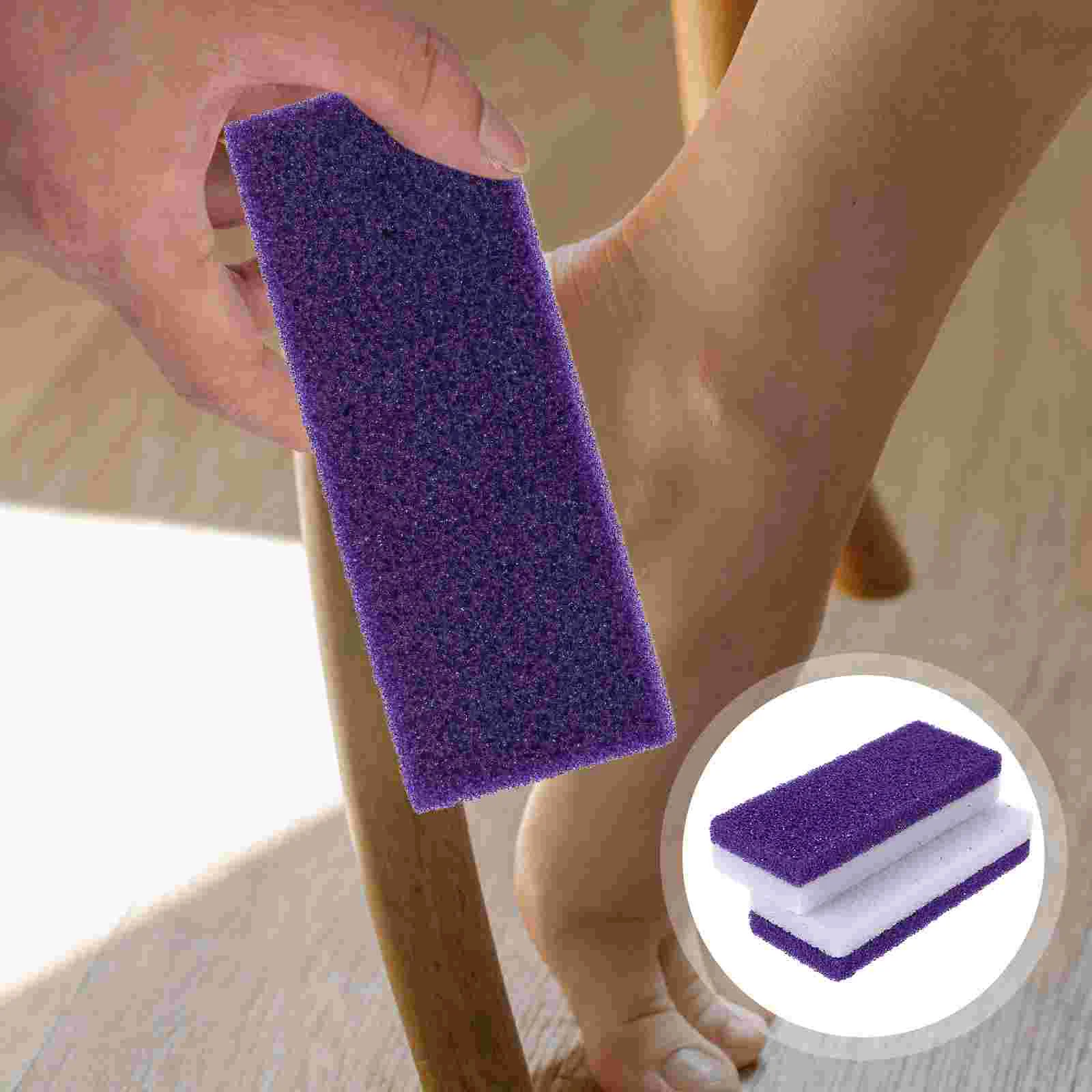 

2 Pcs Foot Callus Scrubber Remove Stone Pedicure Tool Sponge Pumice Exfoliating