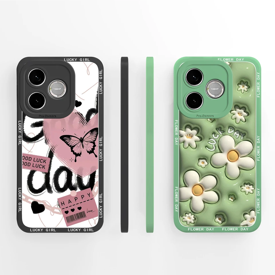 Elegant Butterfly Liquid Silicone Shockproof Back Cover
