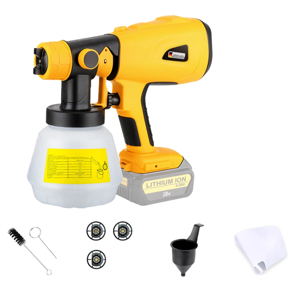 Powerful Motor Cordless Paint Sprayer For Easy And Efficient Painting Safe To Cabinets And Walls