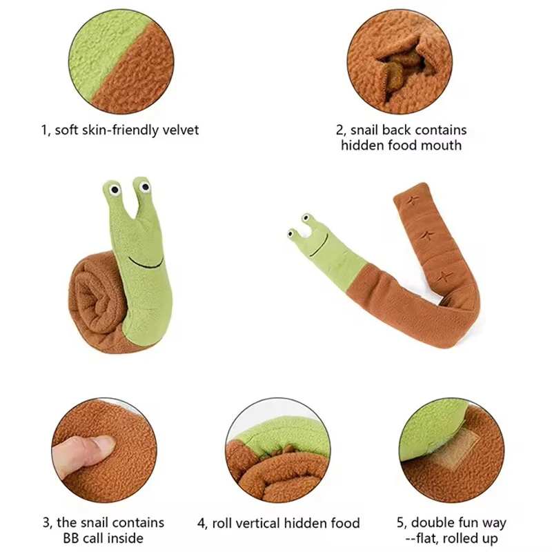 Interactive Squeaky Sniffing Dog Toy 6