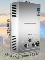 Chauffe-eau instantané au propane GPL SIHAO 6L-18L, chaudière à gaz certifiée avec mode anti-gel et économie d'énergie pour usage domestique 8