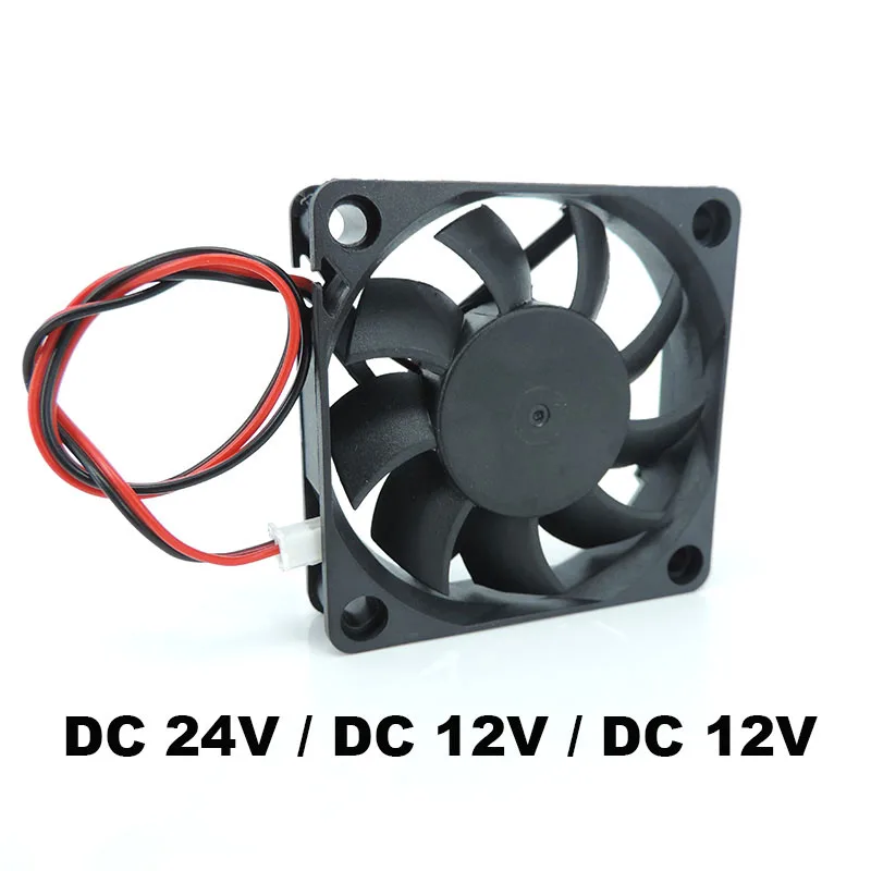6cm DC 5V 12V 24V 60mm 6015 Fan 6cm Cooling Fan Cooler Computer PC CPU Case Power Supply XH2.54 2Pin for Reprap 3D Printer Part Cooling Fan 3D Printer Fan