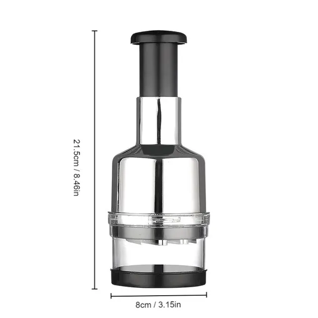 1pc Pressed Garlic Chopper Electroplate Garlic Onion Cutter Chop Tomato