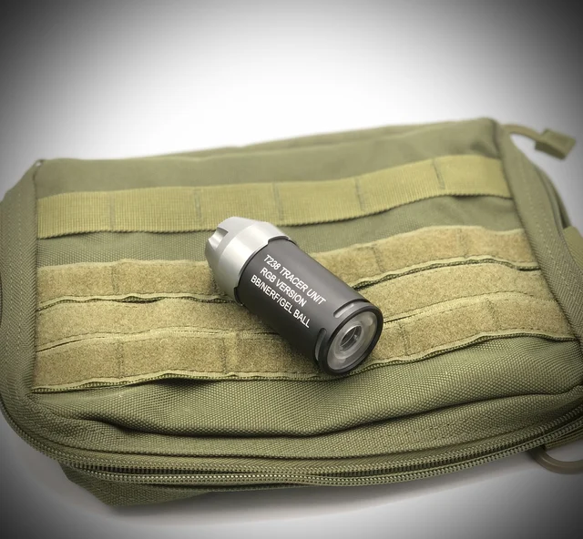 T238 Wargame Airsoft Gun 14mm CCW Tactical RGB Tracer Unit Lighter Light Pistol BBS Glow in Dark 19mm,16mm adapter for nerf 1