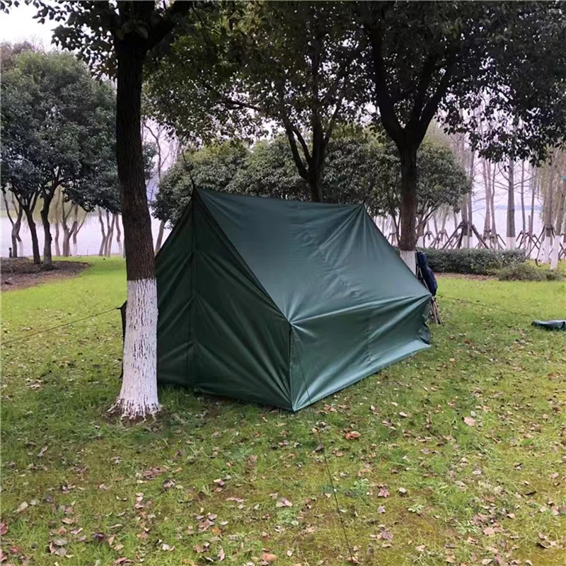 Abri Tente Camping – Protection Pluie – Installation Facile – Taille 300x210x200cm – Khaki