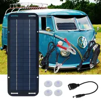 Panneau solaire 60W 12V Olt, chargeur de batterie adapté aux camping-cars, fentes, bateaux, Kit de panneaux solaires photovoltaïques adaptés aux maisons 2
