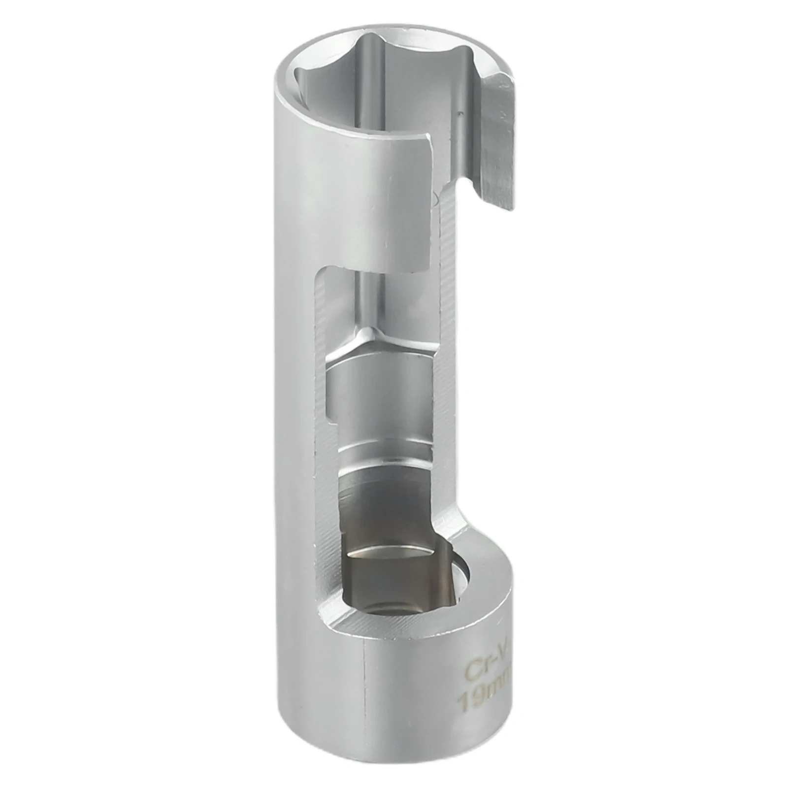 1pc 17mm 19mm Diesel Fuel Injector Pipe Socket Wrench Hexagonal Opening Removal Nuts Sleeve Slotted Sensor Wrench Repair Tools 5