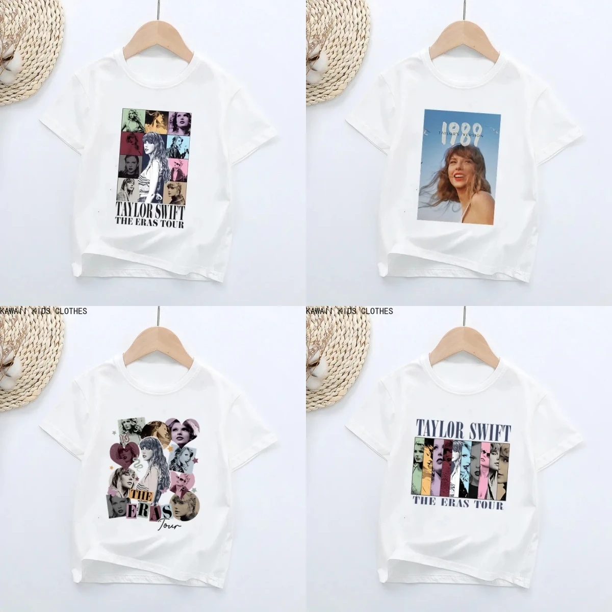 

New Fashion Famous Singer Taylor ERAS Tour Swift Print Kids T Shirt Girls Summer Boys Clothes Children Short Sleeve T-shirts