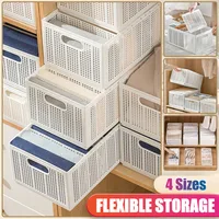 Wardrobe Clothes Organizer With Detachable Dividers 7 Grids Folding Clothes Organizer For Closet Storage For Jeans Socks Shirts 1