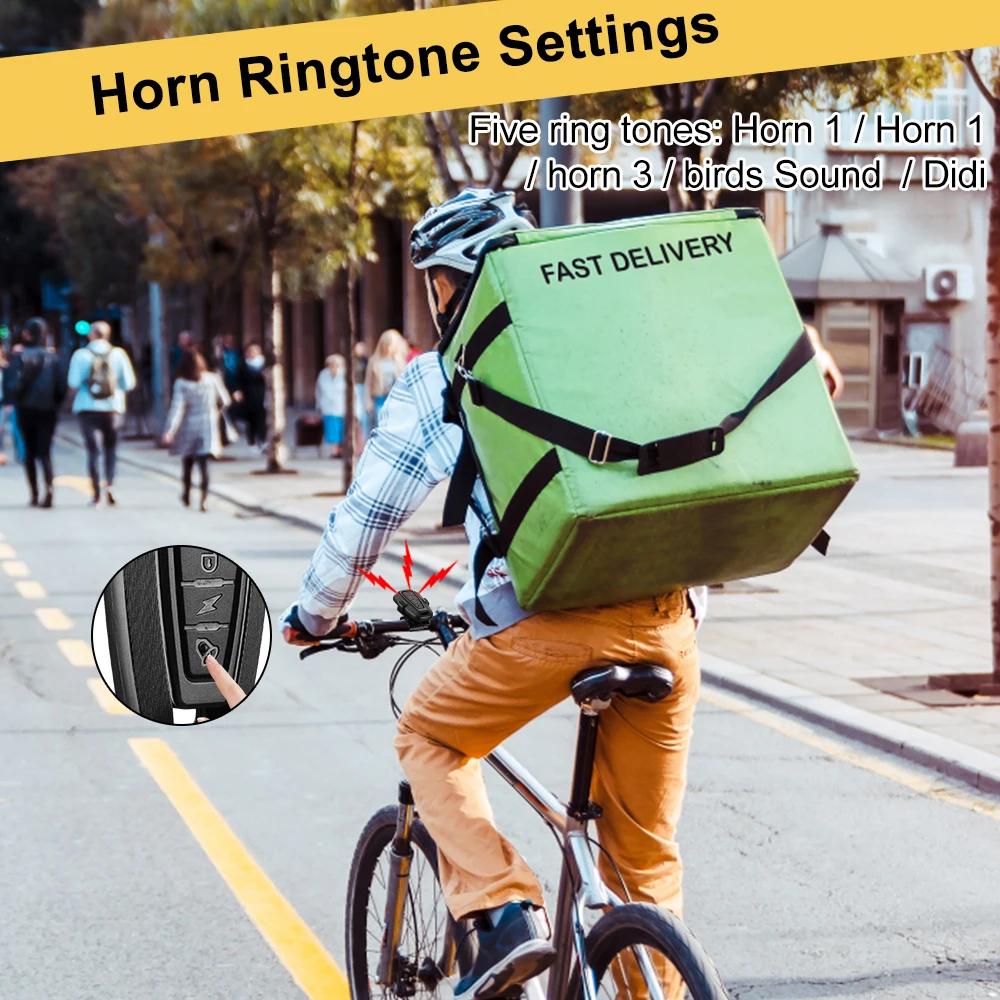 Waterproof Wireless Bicycle Burglar Alarm System
