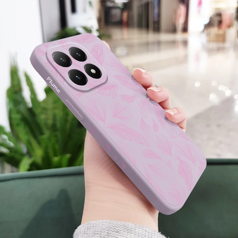 Feathers Flying Silicone Phone Case Cover