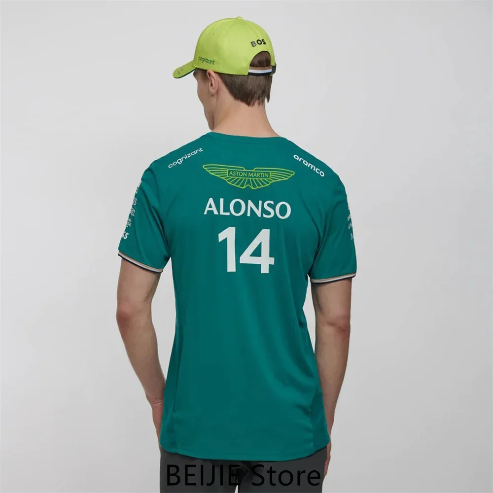 Aston Martin 2023 F1 Team T-Shirt, Pilota Da Corsa Spagnolo Fernando Alonso 14 E Walk 18 T-Shirt Per Bambini 3D Di Vendita Calda
