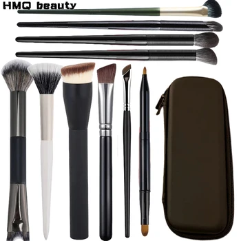 Set di pennelli per trucco, morbidi e soffici, professionali, per fondotinta in polvere, ombretto, kit di pennelli per trucco, strumento cosmetico di bellezza con custodia