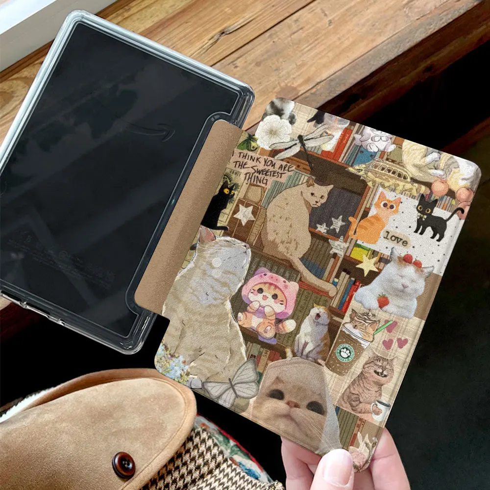 Acrylic Back Shell Kindle Case with Hand Strap