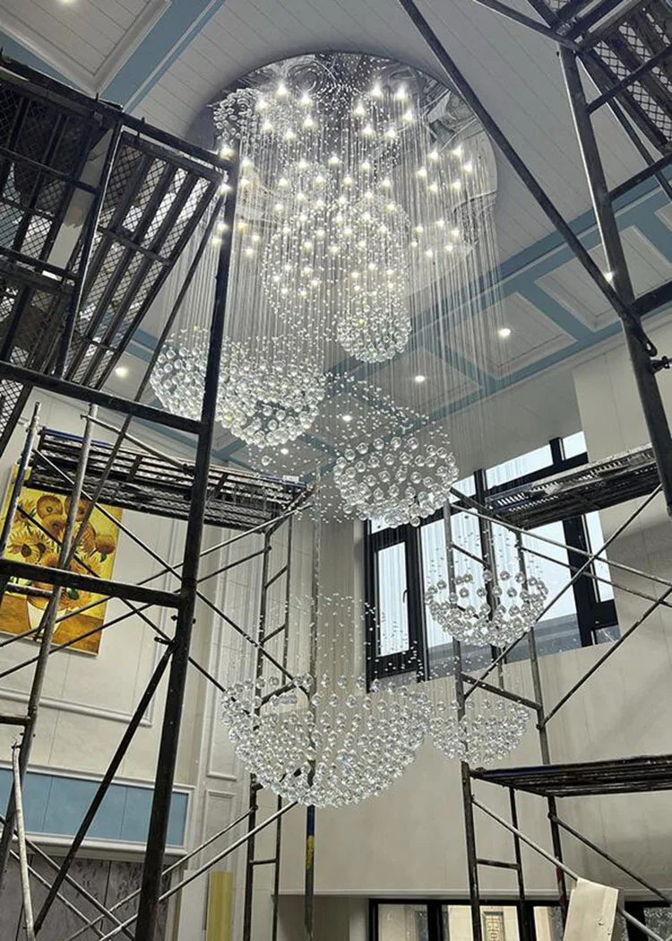 crystal staircase chandelier
