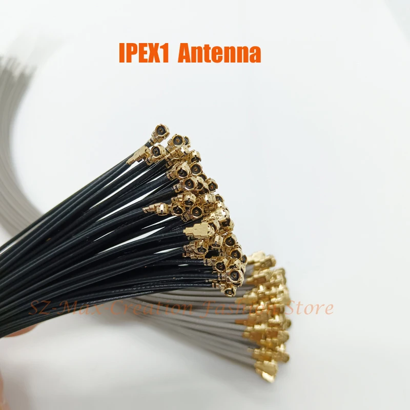 Lot économique de 5 câbles antenne IPEX1 pour FPV, différentes longueurs empilées.