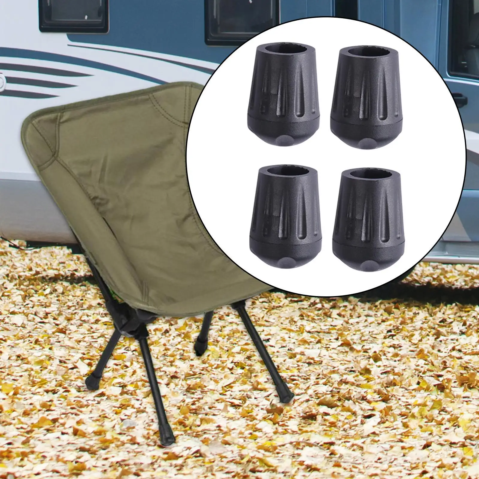 Camping Chairs Foot Covers Leg Cap Protect Floors Rubber Reusable Non Slip Chair Camping Chairs Foot Covers Leg Cap Protect Floors Rubber Reusable Non Slip Chair