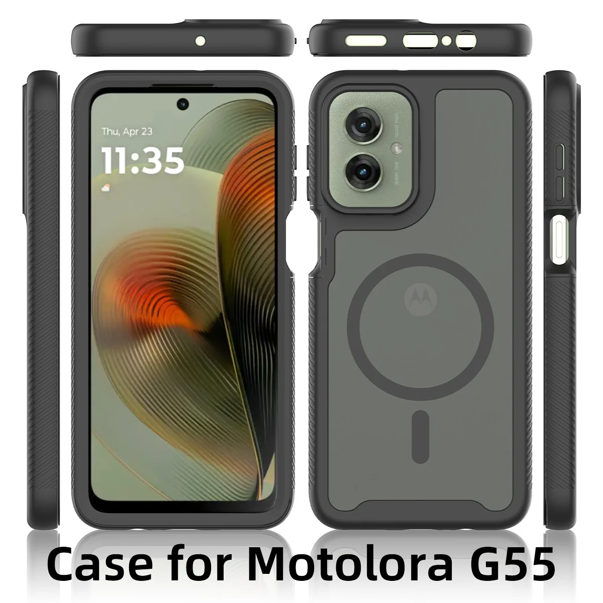 360 Full Protection Shockproof Clear Hard PC Cover for Motorola Moto G Series