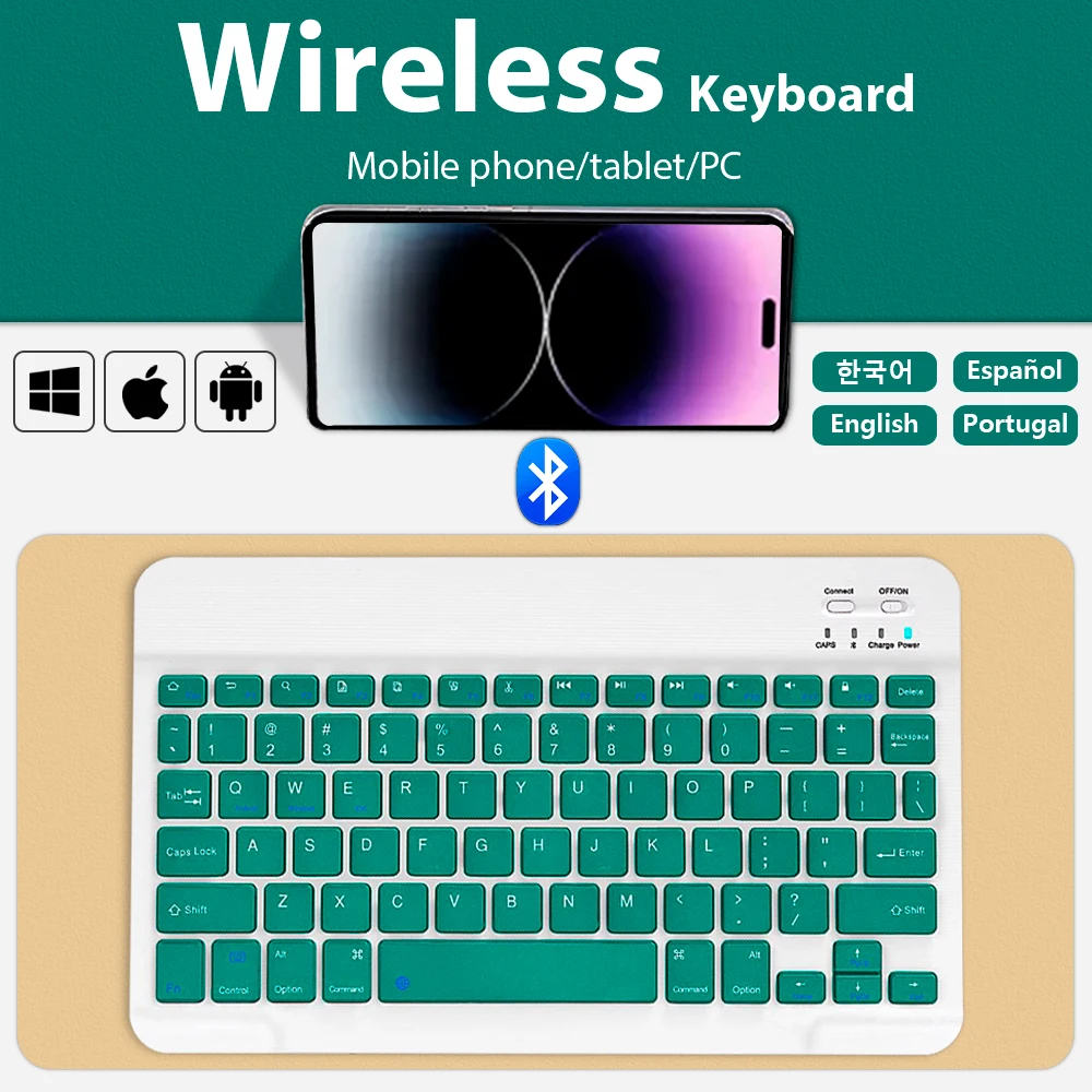 Mobile Phone Tablet Keyboard For Android IOS Windows Bluetooth Wireless Keyboard Tablet Accessories Plurilingual Mini