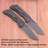 JUFULE Made Mac2 3.5“ 60+ HRC VG10 Blade Titanium Handle Ceramic Bearing Pocket EDC Tool Camping Hunting Outdoor Folding Knife 3