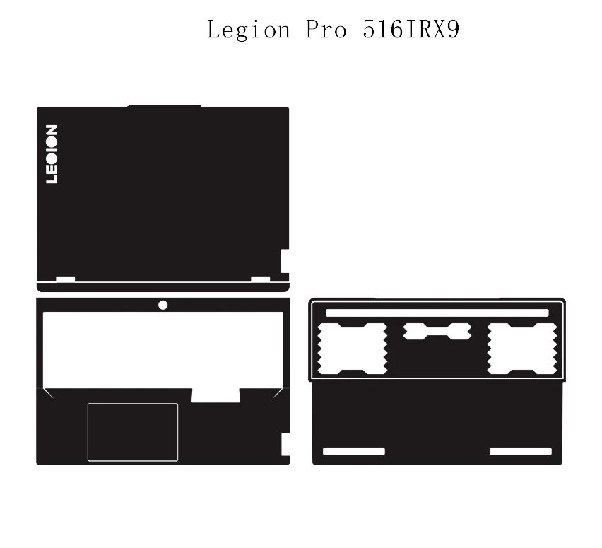레노버 리전 프로5 16 IRX9 노트북 PC용 프리컷 1x 상단+1x 키보드 주변+1x 하단 스킨 스티커 커버