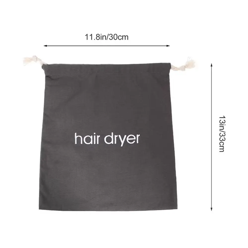Portable Dustproof Hair Dryer Cloth Bag New Large Capacity Drawstring Hairdryer Bag High Quality Canvas Storage Bag