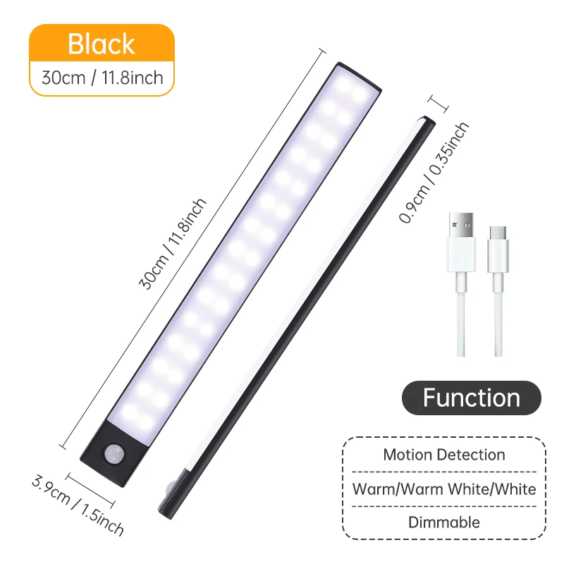 Motion Sensor Light Wireless LED Night Light USB Rechargeable Night thumbnail 10