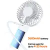 New Handheld Personal Fan Portable Mini USB Hand Fan 3600mAh Rechargeable Mini Fan with Stepless Speed Control Display Nightligh 4
