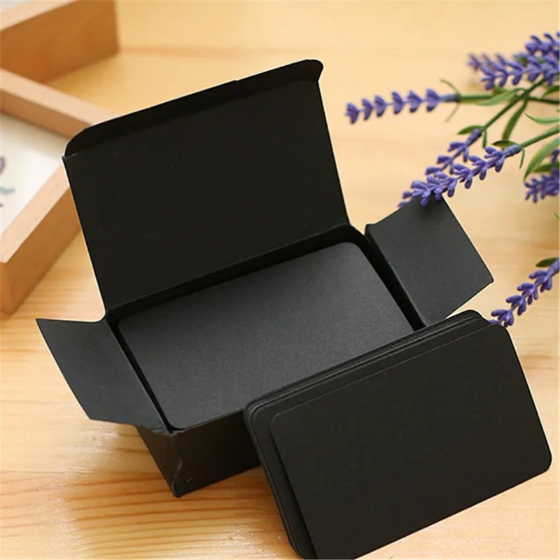 Greeting cards Thank you cards 90Pcs Black Blank Handwritten Paper Message Card Business Thank You Cards For Memo Wedding Party