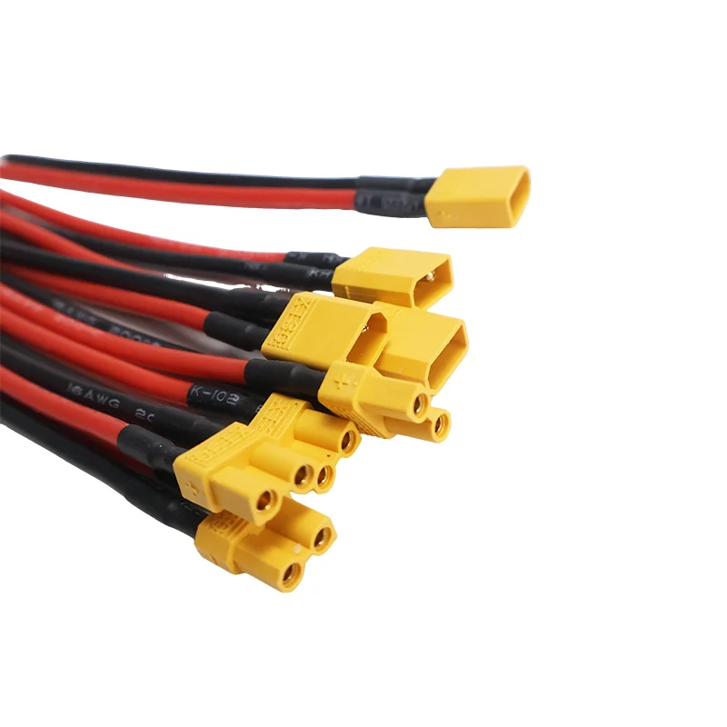 Lot de 4 Connecteurs XT30 Mâle/Femelle 16AWG pour Drone FPV