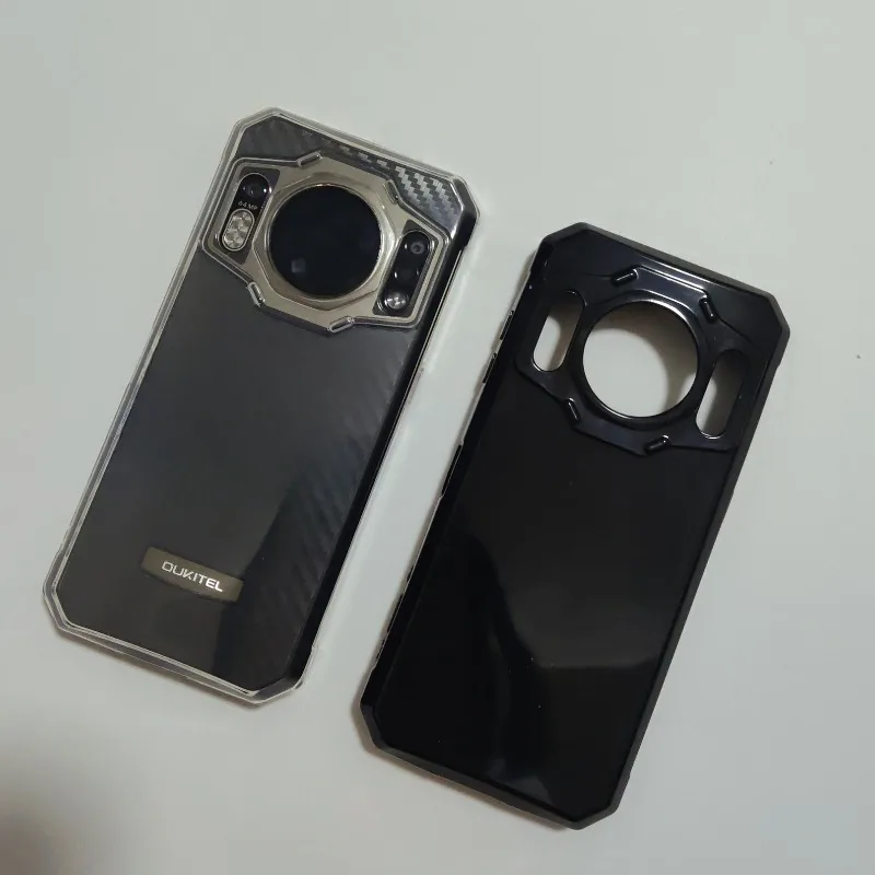 Ultra-Thin TPU Silicone Phone Case - Black Transparent Cover