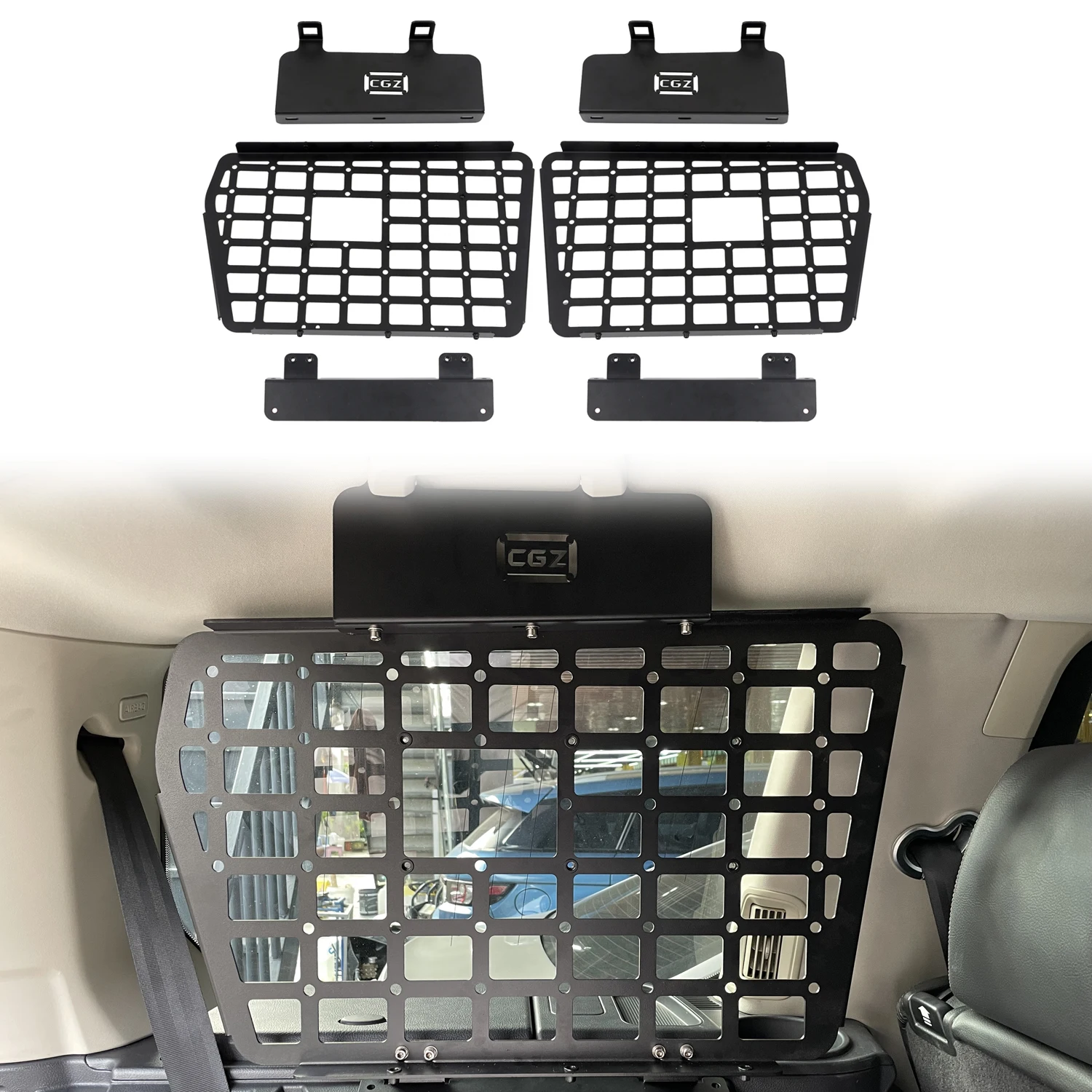 

For Land Rover Discovery 3 LR3 / Discovery 4 LR4 2004-2016 Storage Shelf Side Window Bracket Modification Rear Trunk Debris Rack