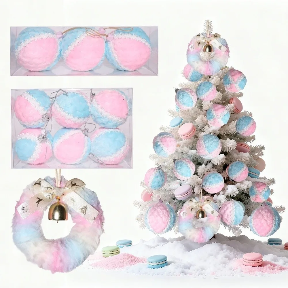 Home Decor Christmas Ball Decoration Exquisite Elegant Bell Wreath Pendant Hanging Party Decoration Gift