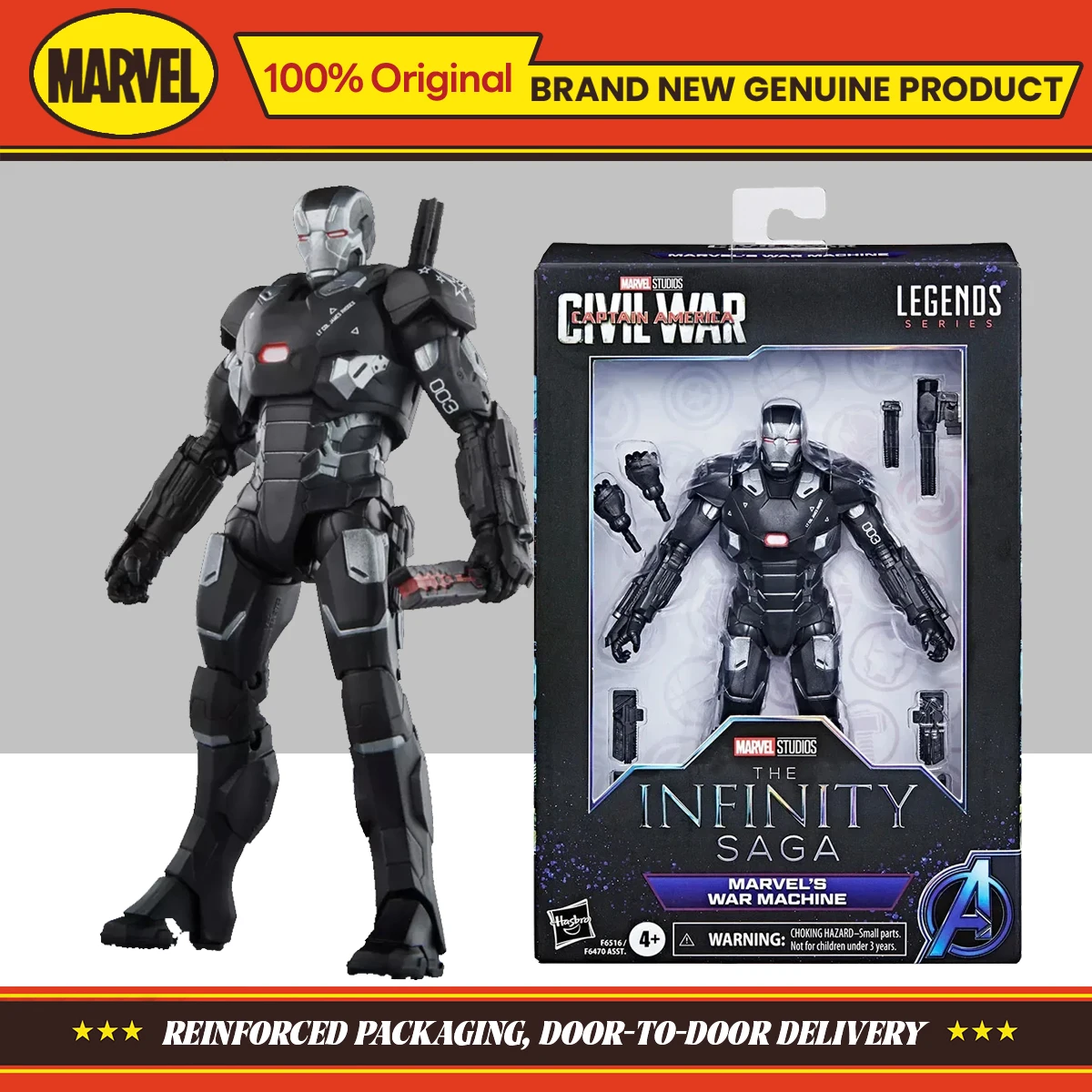 15CM Hasbro Marvel Legends Series Marvel's War Machine Action