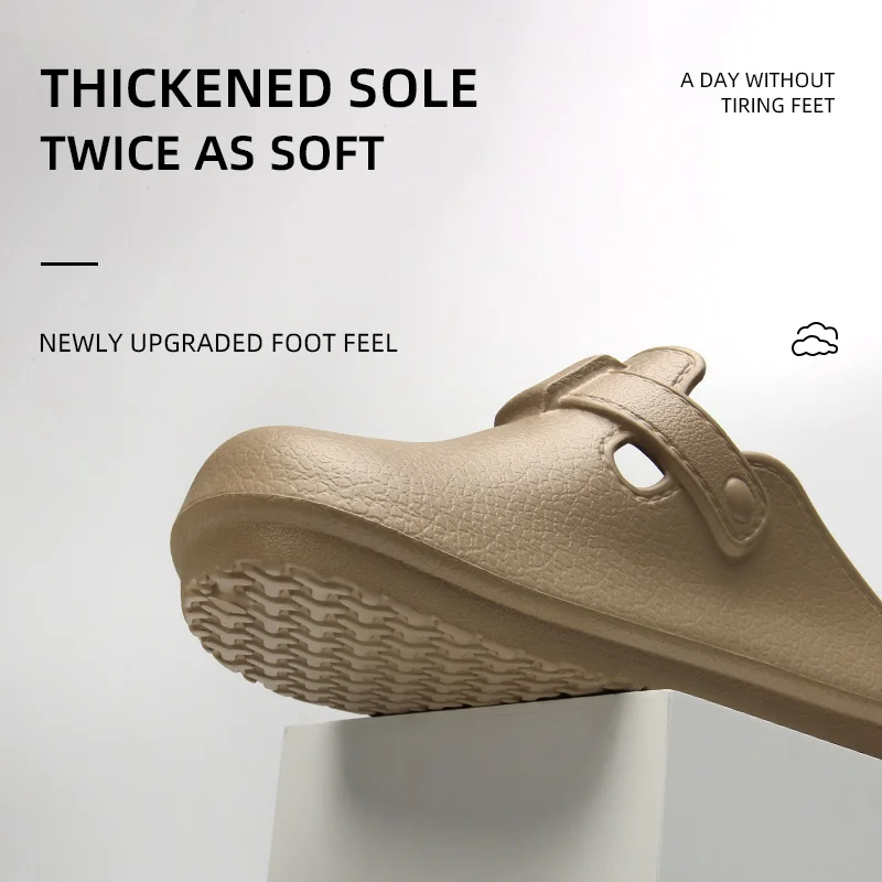 Men's Summer Boken Shoes Casual Fashionable Outdoor Anti-slip Beach Fishing Baotou Cool Slippers