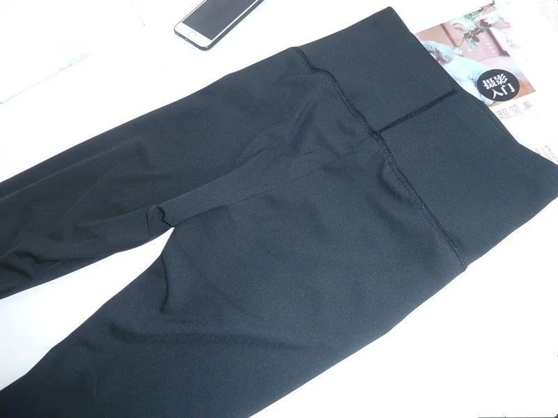 Description Picture 5 of itemAutumn spring men open crotch knitted black yoga leggings Female high waist cotton sexy trousers