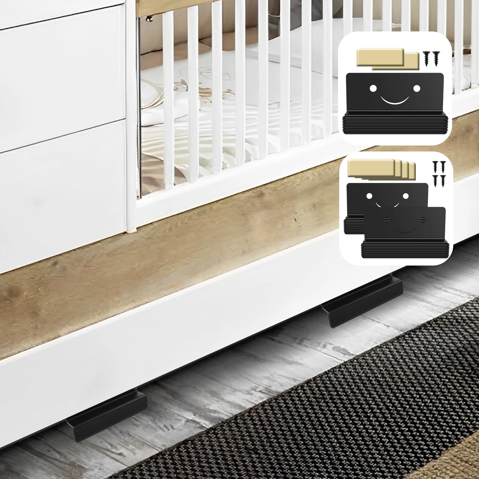 Cabinet Foot Pull Carbon Steel Trash Cabinet Foot Pull Hands Free Drawer Smooth Door