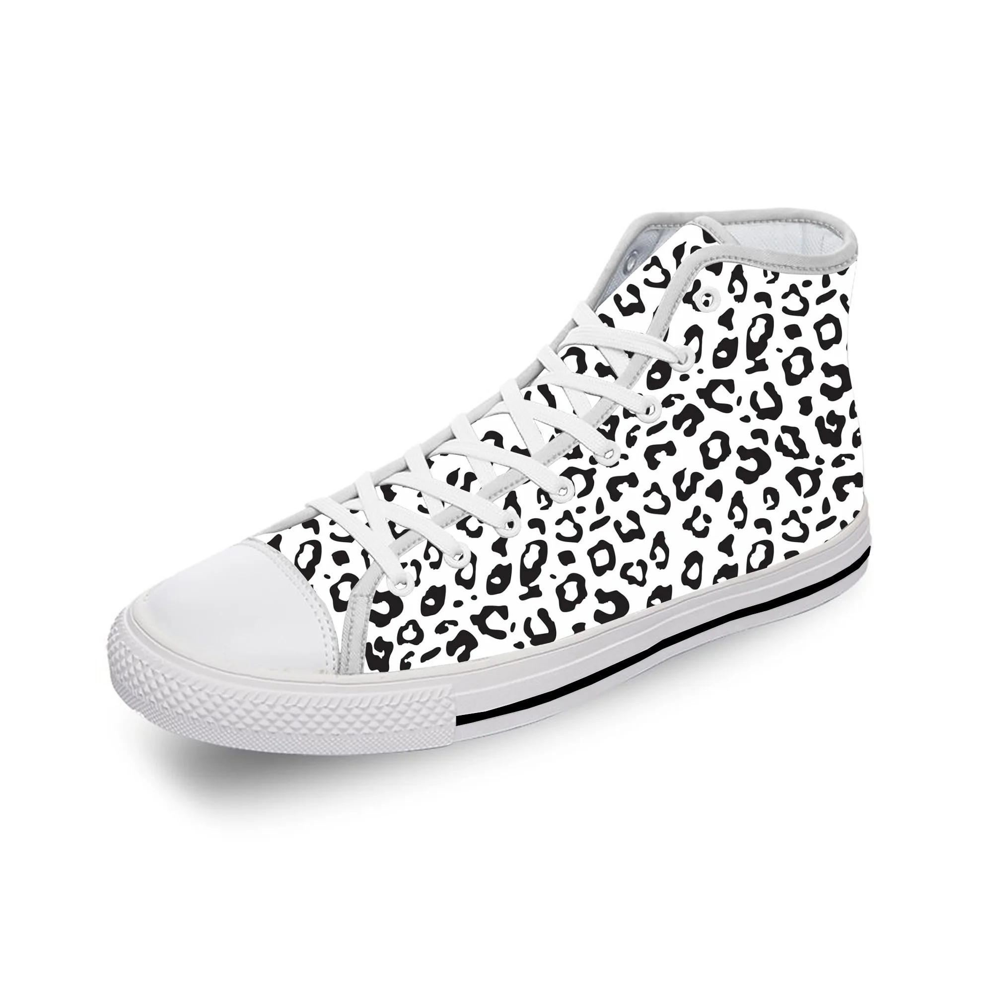 

Leopard Pattern High Top Sneakers Mens Womens Teenager Hot Fashion Casual Canvas Running Sport Shoes 3D Print Lightweight shoe