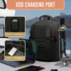 Extra Large Durable Travel Backpack with USB Charging Port, Man's Laptop Bag College Backpack Airline Approved Business Work Bag 6