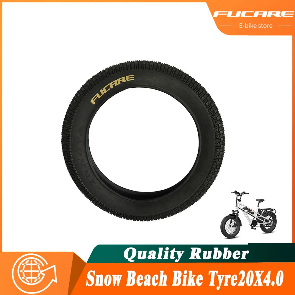 

FUCARE 20 inch Fat Tire Electric Snowmobile Beach Bicycle Tire MTB Bicycle Front Rear Wheel 100-406 20x4.0 Anti-Slip Fat Tire