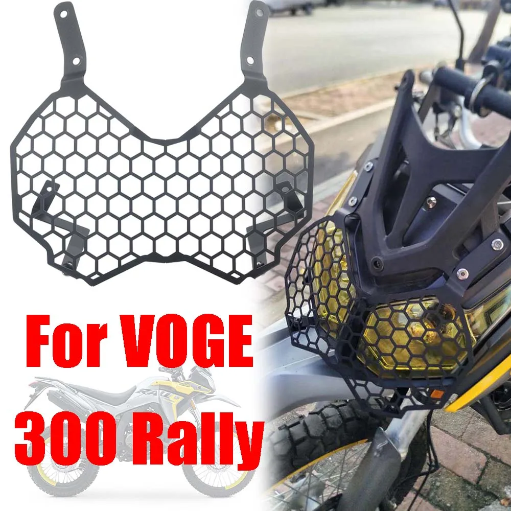 

For Loncin Voge 300 Rally 300 GY 300GY Rally300 Accessories Headlight Guard Protector Front Light Protection Cover Lampshade